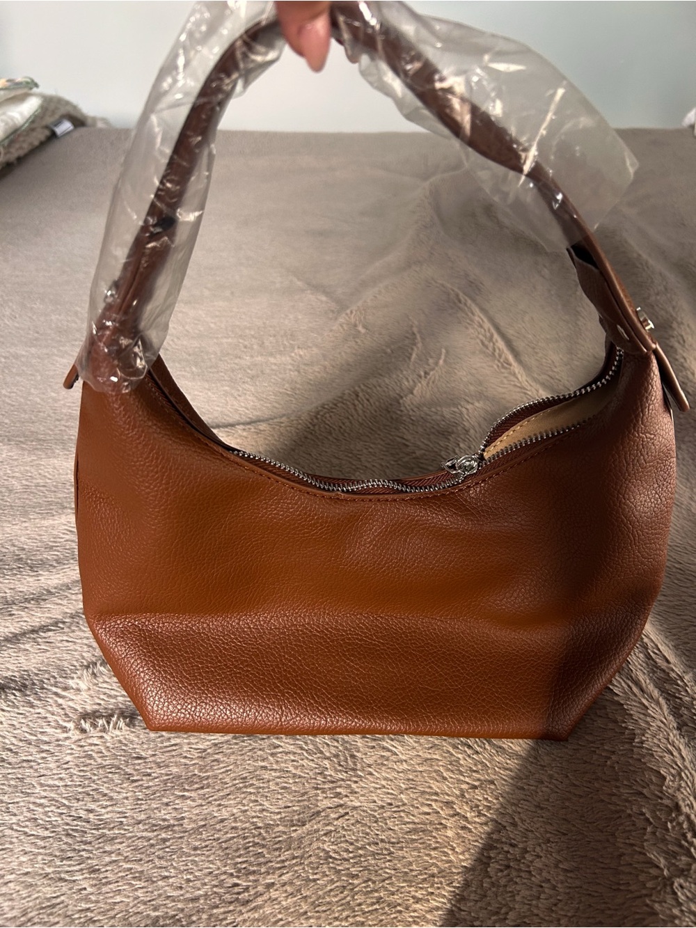 Brown Leather Shoulder Bag